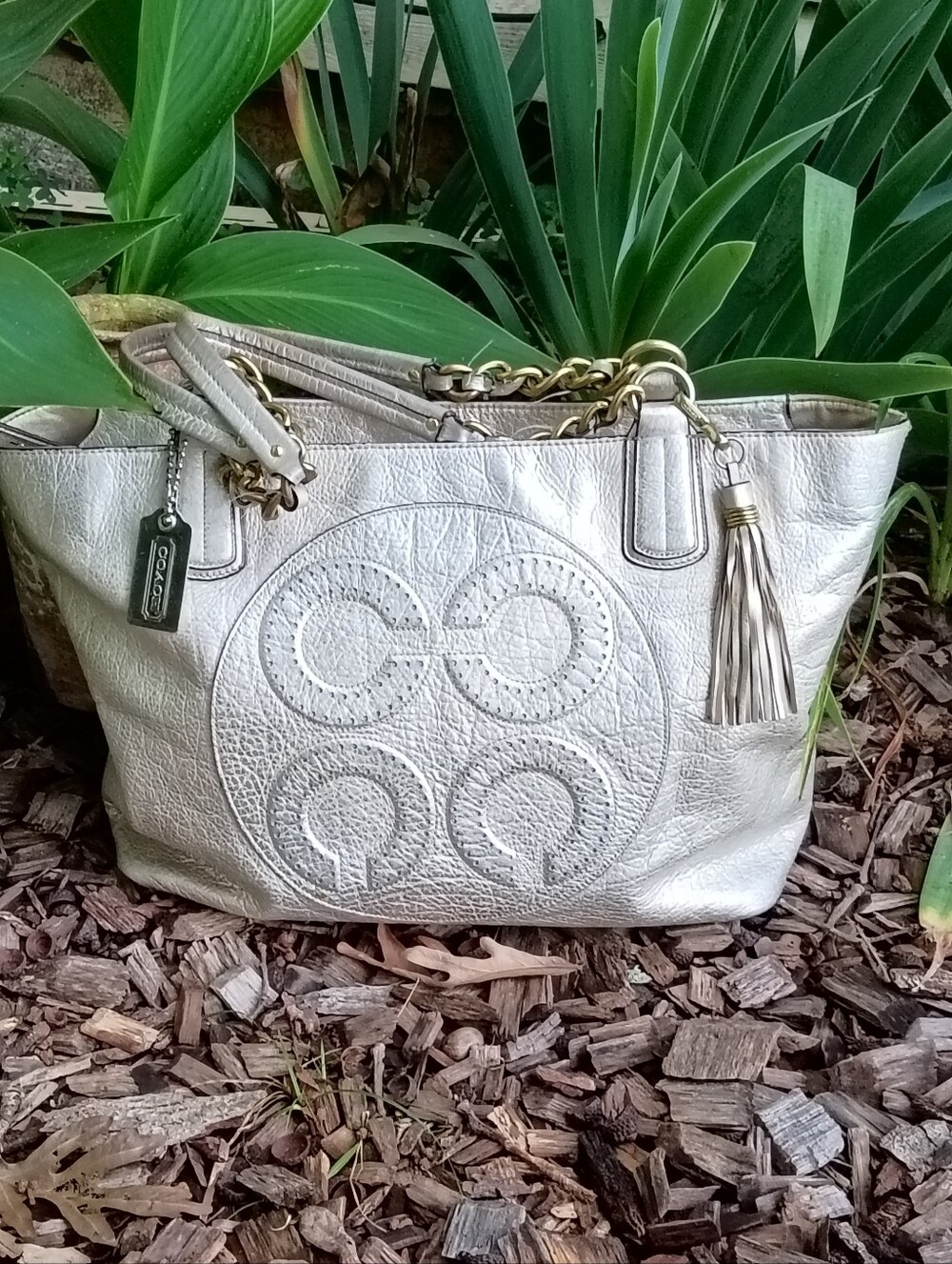 Coach Colette Signature Limited Edition Op Art Logo Tote
